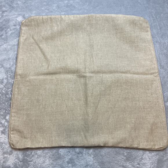 Pottery Barn Pillow Cover Square 20x20 Seagrass Linen Textured Zipper Neutral - Picture 2 of 7